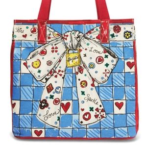 NWOT Brighton Love Sparkle canvas tote